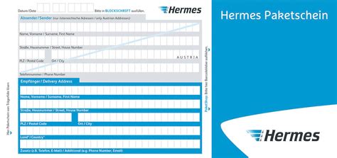 hermes paketschein zum ausdrucken